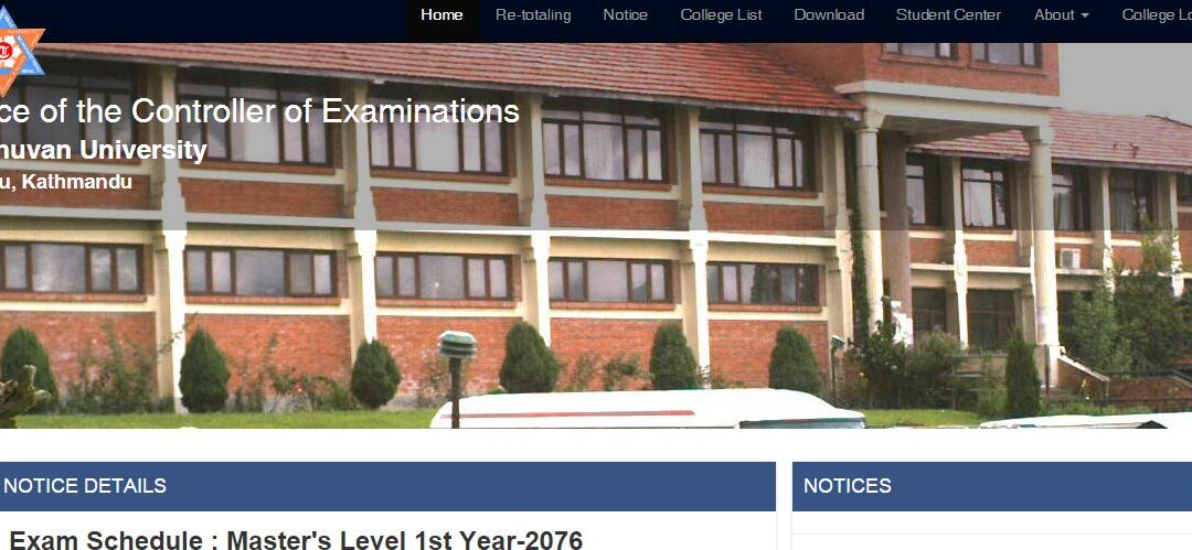 Exam Schedule : Master’s Level 1st Year-2076